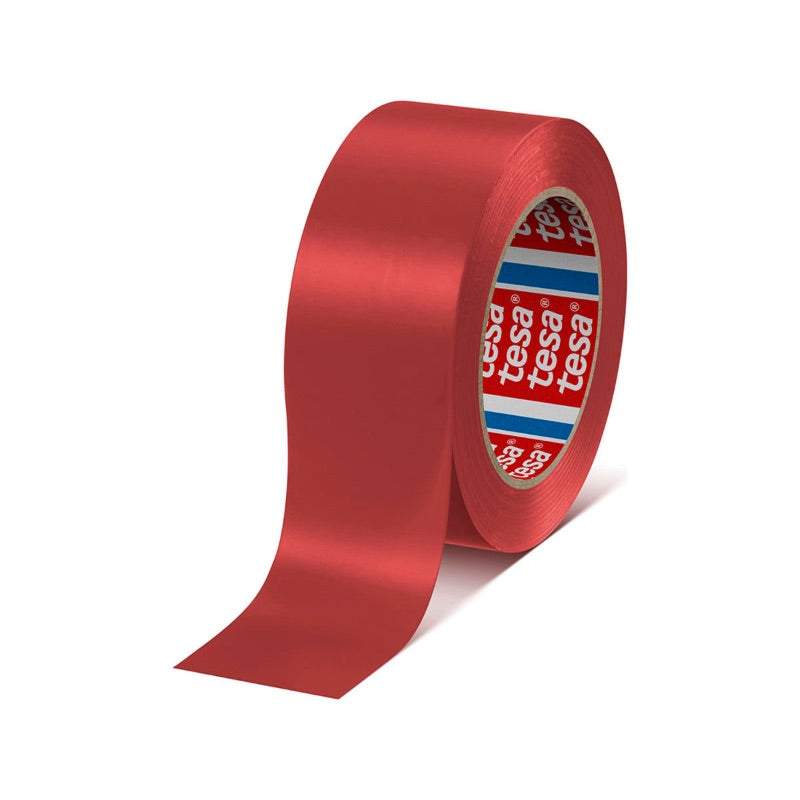 TESA Gulvmarkeringstape, rød - 33m x 50mm (6)
