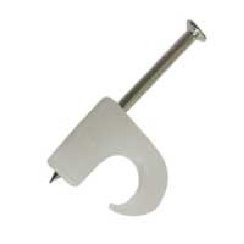 ELWORKS Kabelclips rund 5-7 mm, transp. - 100 stk