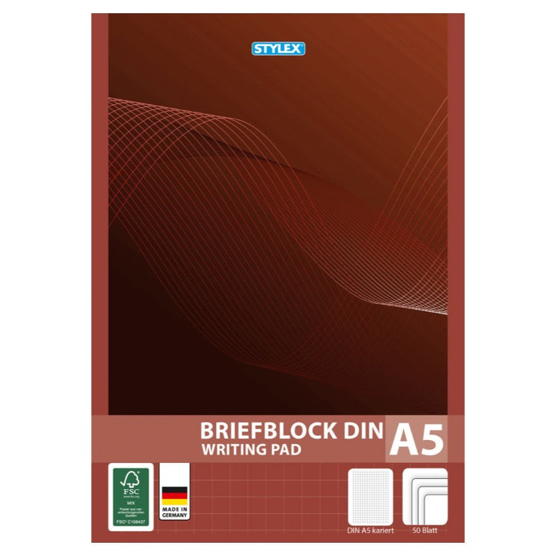 STYLEX Skriviblokkur A5 puntar - 50 s (10)