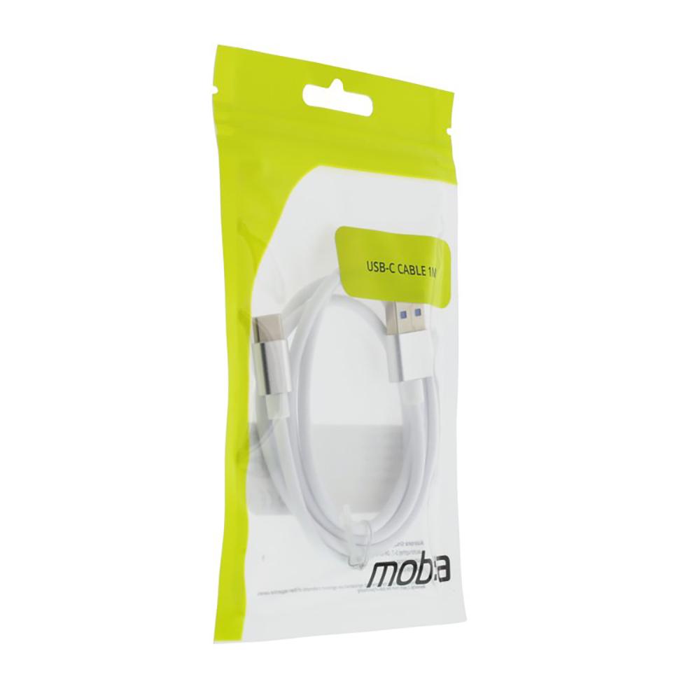MOB:A Cable USBA USBC 2.4A, 1m, White