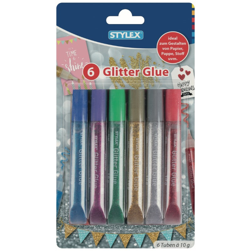 STYLEX Glitter lím - 6 tub (12)