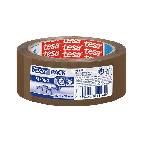 TESA Emb.tape Strong, label, brun - 66m x 38mm (8)