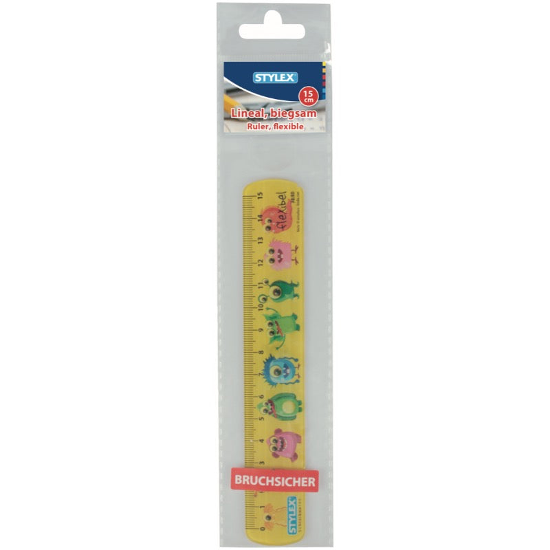 STYLEX Lineal, fleksibul - 15 cm. (12)