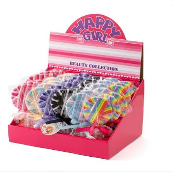 Hårelastikker slikkepind. 36 stk. Display (36)