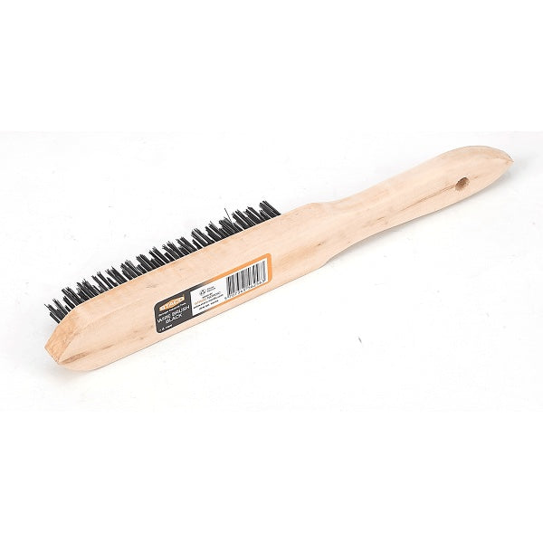 STACO stålbørste, STD. 4 rækker med træhåndtag (12)