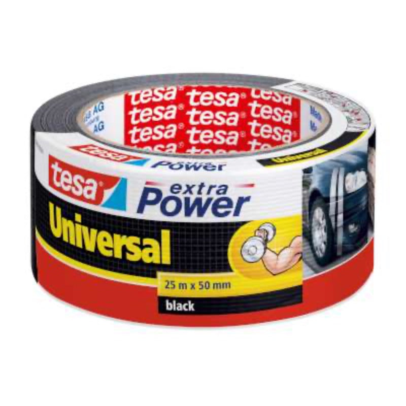 TESA Gaffa Ex. Power Universal, sort - 25m x 50mm (6)