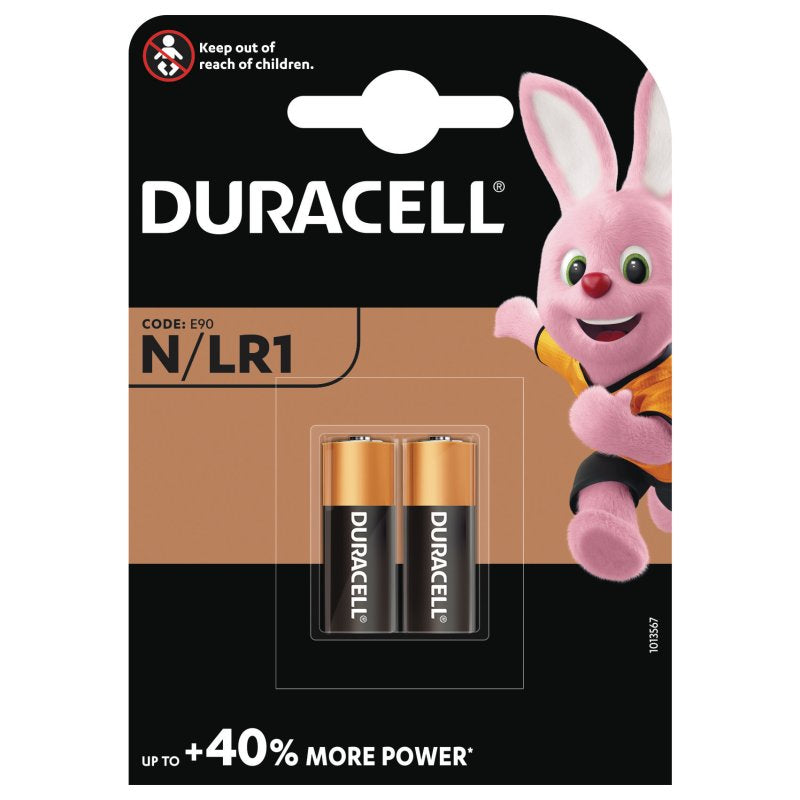 DURACELL Alkaline N, MN9100/E90/LR1 - 2 stk (10)