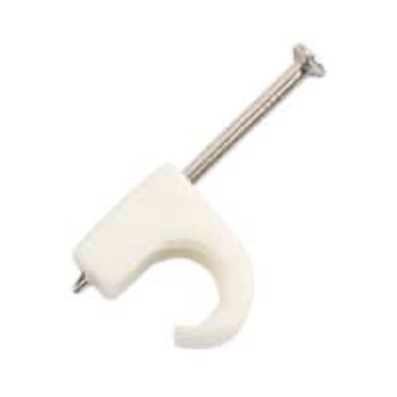 ELWORKS Kabelclips rund 5-7 mm, hvid - 100 stk (5)