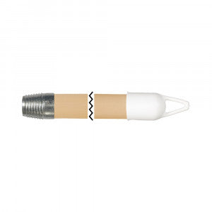 G. FUNDER Kustaskaft træ, við gevind - 2,4 x 150 cm. (12)