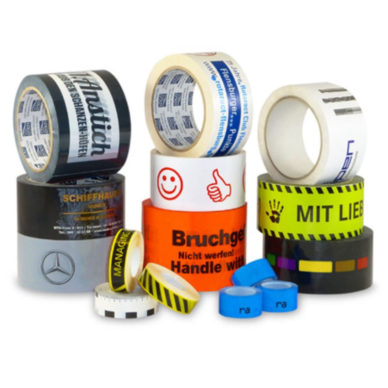 TESA Emb.tape við 2-litað logo, hvítt - 66m x 50mm (180)