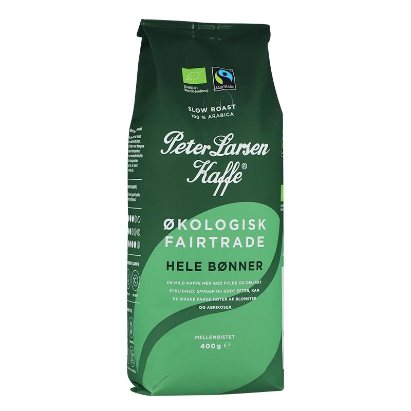 PETER LARSEN kaffibønir, Økologiskar, grønt - 400 g. (8)