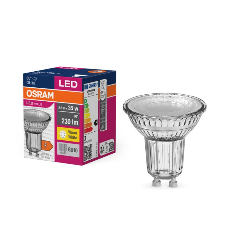 OSRAM Value spot GU10 - 2,6w=35w (10)