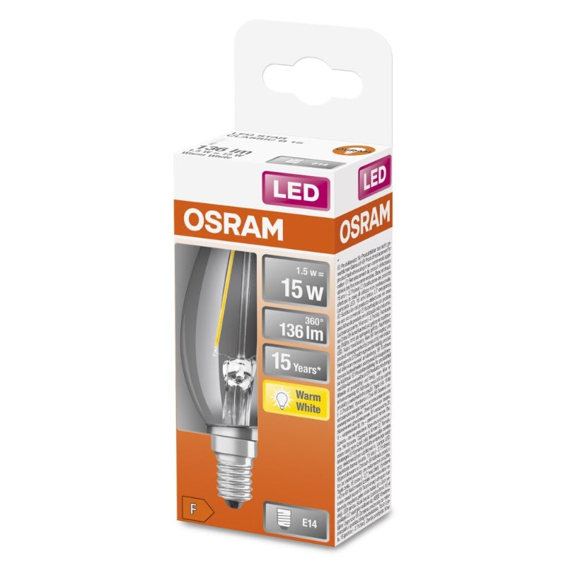 OSRAM kertupera, klár - 1,5w=15w (6)