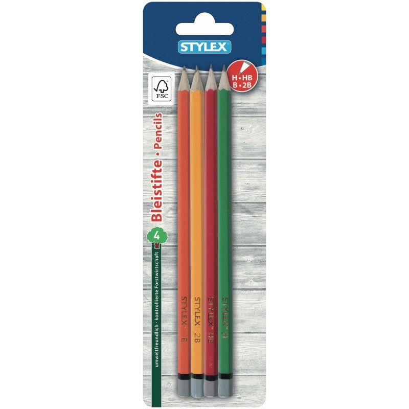 STYLEX Blýantar góðska, FSC - 4 stk (10)