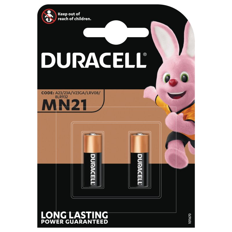 DURACELL Alkaline MN21, A23/V23GA/3LR50 - 2 stk (10)