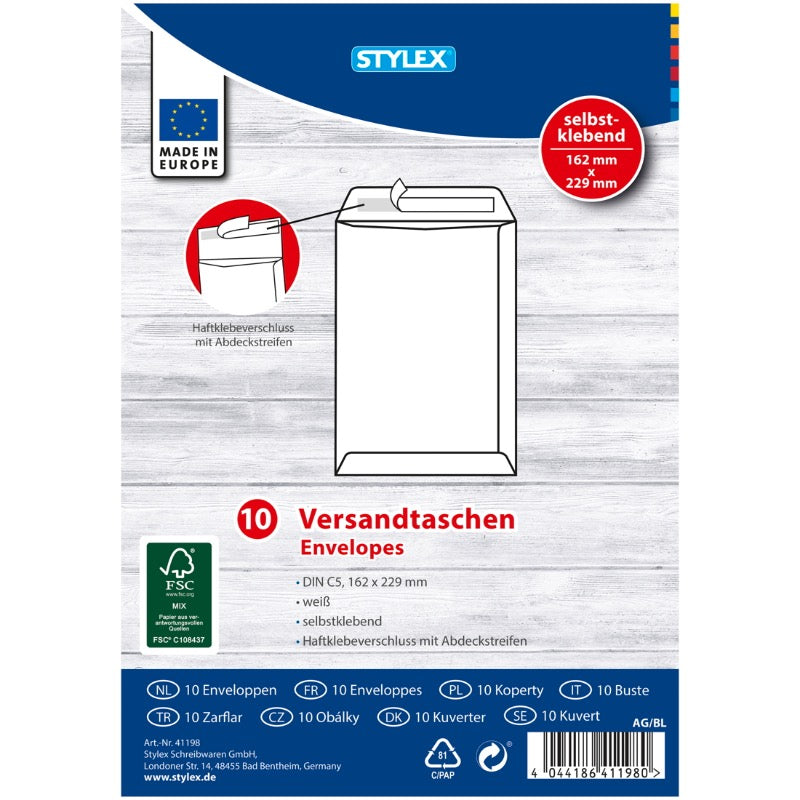 STYLEX Brævbjálvar C5 - 10 stk (10)