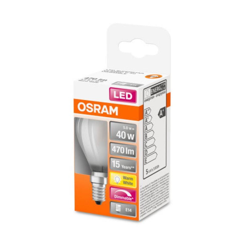 OSRAM krónupera E14, dempbar - 5w=40w (10)*