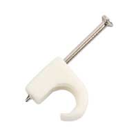 ELWORKS Kabelclips rund 5-7 mm, hvid - 20 stk