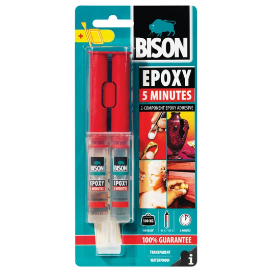 BISON Epoxy 5 minuttir lím, 2-komponent - 24ml (12)