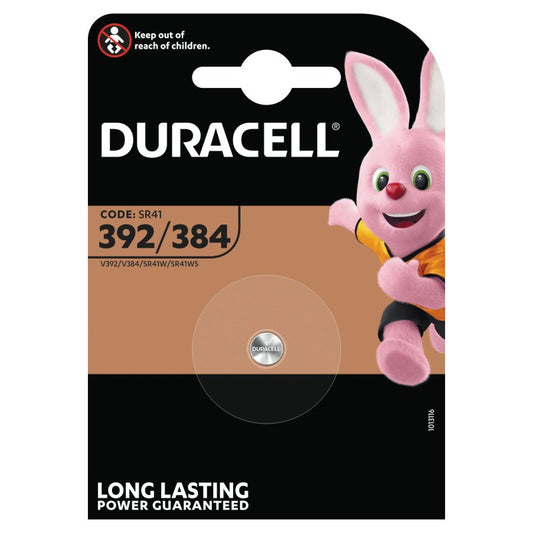 DURACELL Silver Oxide 392/384, SR41/A736/AG3 - 1 stk (10)