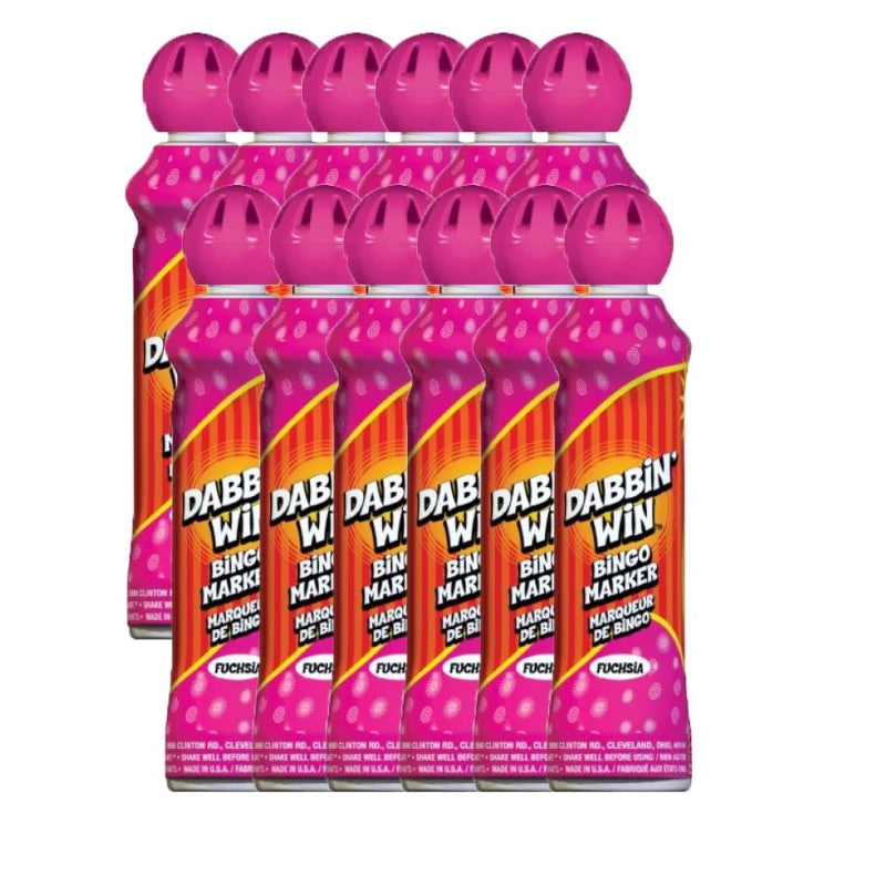 Bingo-marker, pink - 48 ml (12)