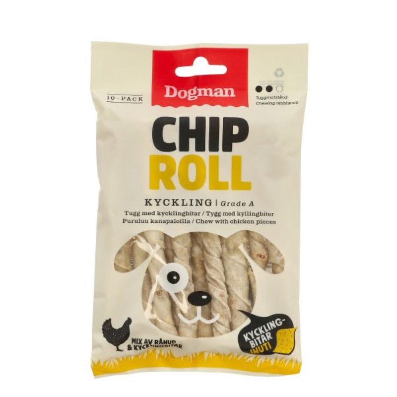 DOGMAN Chicken Chip Rolls, S - 80g (8)