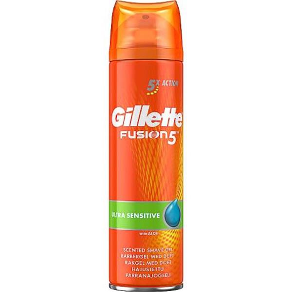 GILLETTE Rakigel, Fusion5 Ultra Sensitive - 200 ml (6)