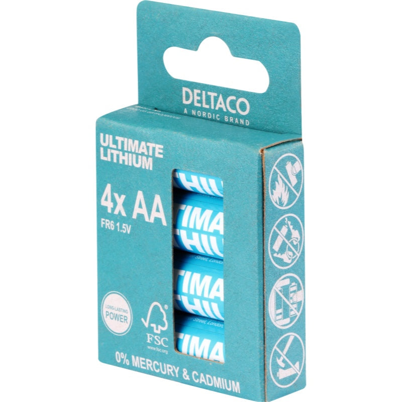 DELTACO Ultimate Lithium - 4 x FR6 / AA (20)