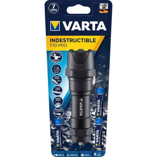 VARTA lummalykt, Indestructible F10 Pro, 300 Lm - 3xAAA (4)