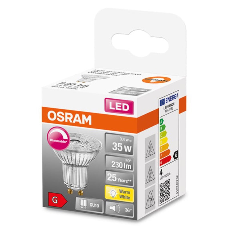 OSRAM spot GU10, dempbar - 3,4w=35w (6)