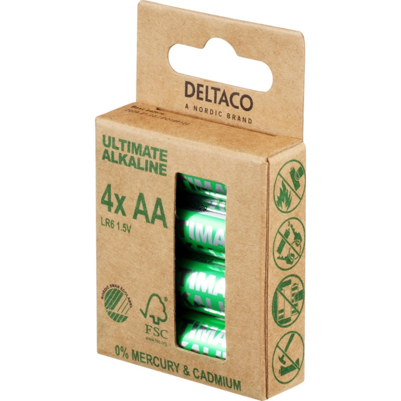 DELTACO Ultimate Alkaline - 4 x LR6 / AA (20)