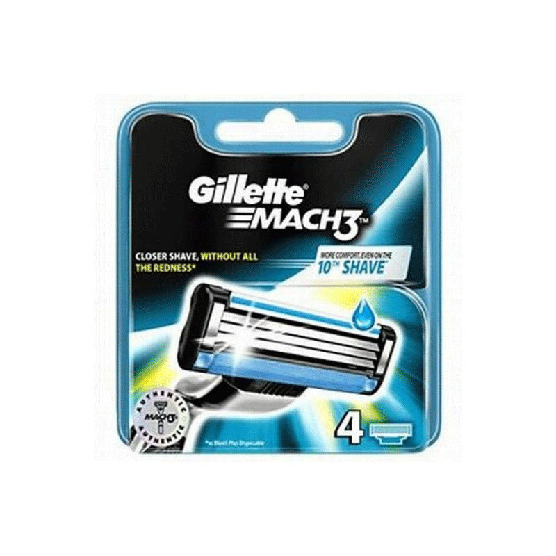 GILLETTE Rakibløð, Mach3 - 4 stk. (10)